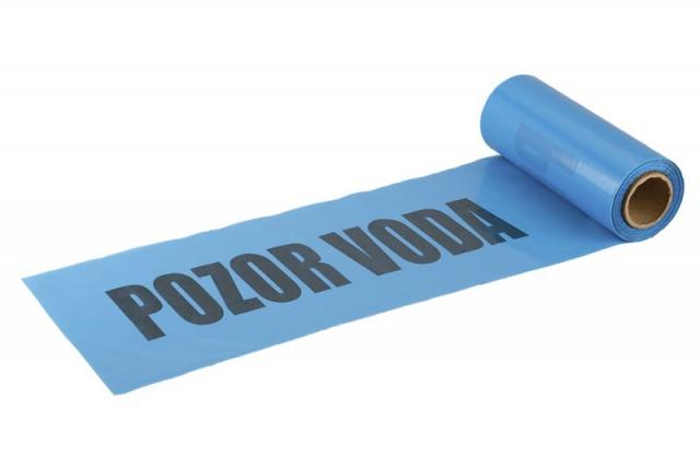 Fólia výstražná pozor voda 22cmx20m