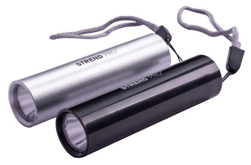 Svietidlo NX1051, 50 lm, USB nabíjanie, čierna/strieborná, 77x19 mm