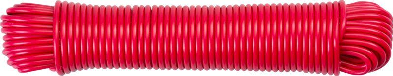 Šnúra na prádlo Cloth-Line L-20 m/4 mm, PVC, červená