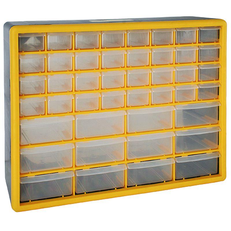 Organizér na stenu SBx3045-D, 44 zásuviek, 50x16x39 cm, max. 28 kg