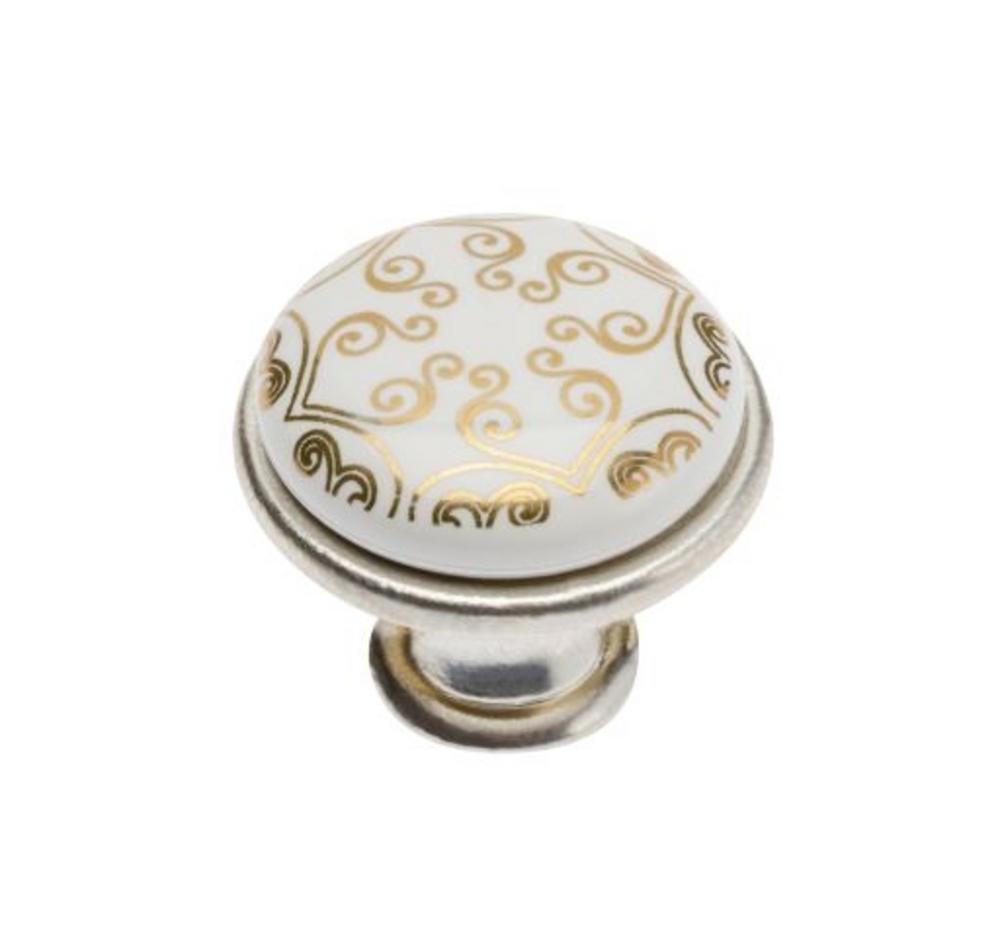 Knopok Rómeo 25mm porcelán ornament