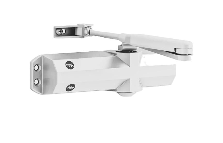 Samo-zatvárač Yale DC4500 biely s ramienkom