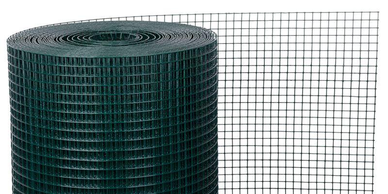 Pletivo GARDEN PVC 1000/19x19/1,4 mm, zelené, RAL 6005, štvorhranné, záhradné, chovateľské, bal. 25 m