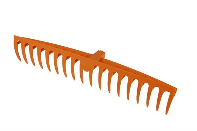 Hrable plastové 58cm 18 zubov na AL násadu