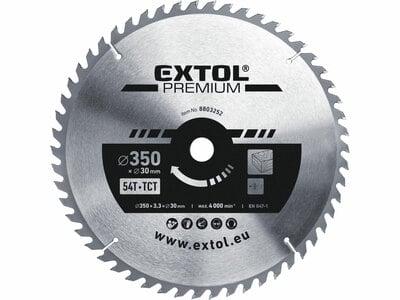 Kotúč pílový s SK plátkami, Ø350x3,5x30mm, 54z, EXTOL PREMIUM