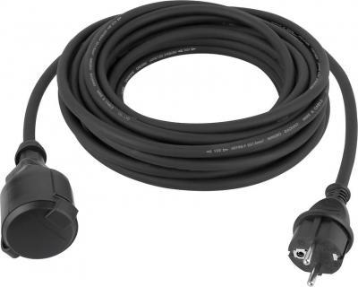 Kábel Strend Pro BH-FSF, L-20 m, 1,5mm2, predlžovací, čierny, IP44