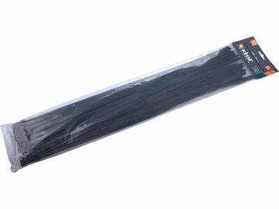 Pásky sťahovacie čierne, 7,6x540mm, 50ks, Ø150mm, 55kg, nylon PA66