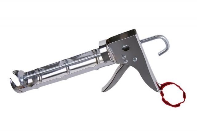 Pištoľ na tmel chrómová