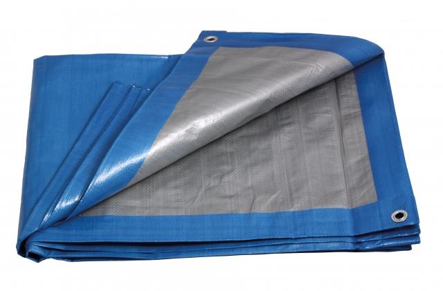 Plachta PE profi 5x6m 140g modro-strieborná