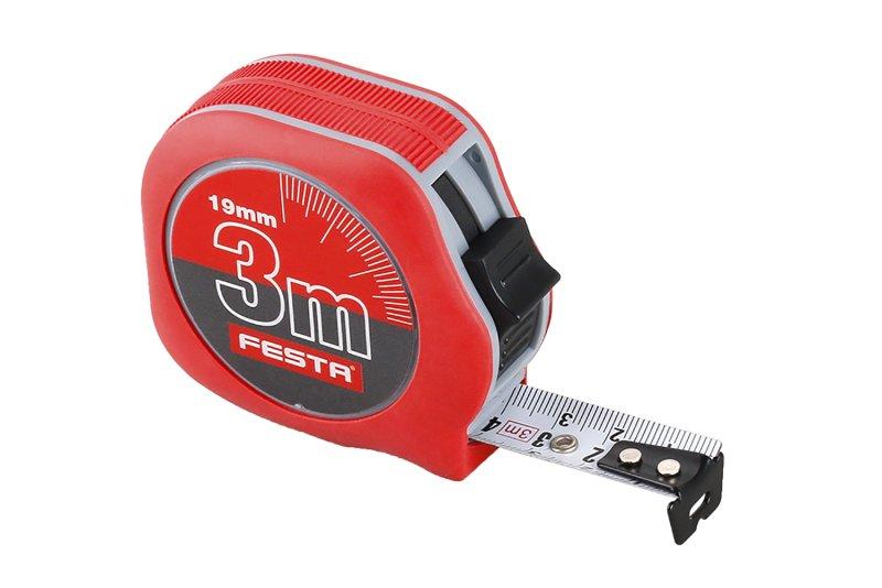 Meter zviňovací Ergo červený 3m/19mm FESTA
