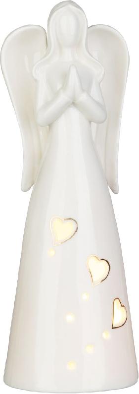 Dekorácia Vianoce, Anjel, LED, 9x9.3x26 cm