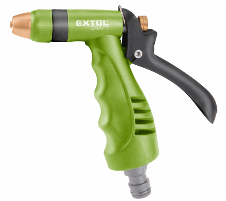 Postrekovač záhradný plastovo-mosadzný, pogumovaná rukoväť