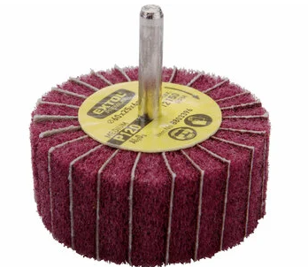 Kotúč brúsny lamelový do vŕtačky, Ø60x25mm, P120, stopka 6mm, EXTOL PREMIUM